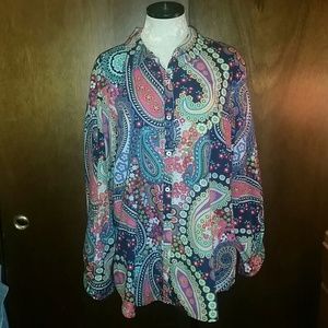 Cappagallo Button Down Long Sleeve Shirt